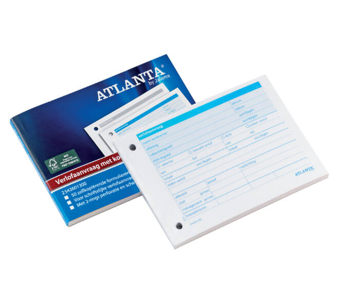 Verlofaanvraag Djois Atlanta A6 105x148mm zelfkopierend 50vel