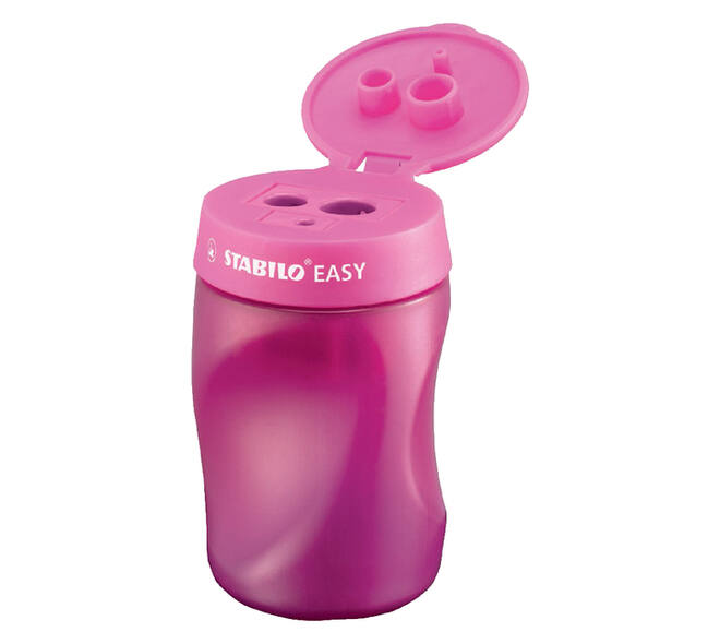 Puntenslijper STABILO Easy 4502 3 in 1 rechtshandig roze
