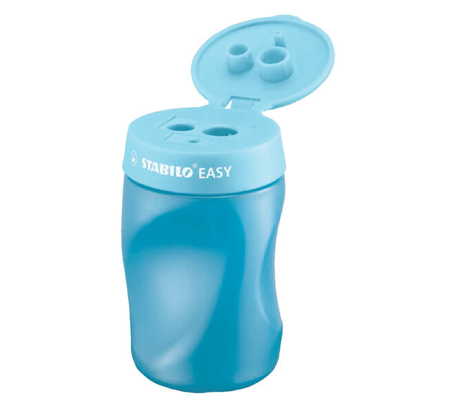 Puntenslijper STABILO Easy 4502 3 in 1 rechtshandig blauw