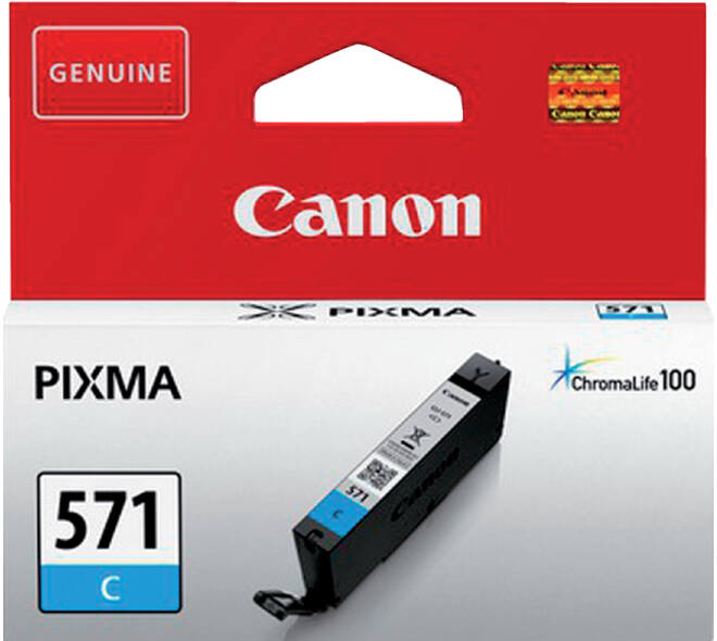 Inktcartridge Canon CLI-571 blauw
