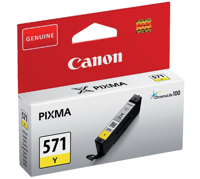Inktcartridge Canon CLI-571 geel