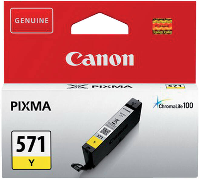 Inktcartridge Canon CLI-571 geel