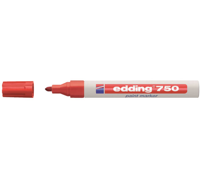 Paintmarker edding 750 op oliebasis 2-4mm rood