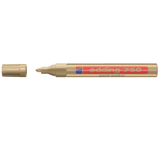 Paintmarker edding 750 op oliebasis 2-4mm goud