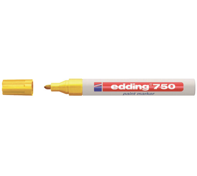 Paintmarker edding 750 op oliebasis 2-4mm geel