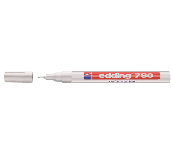 Paintmarker edding 780 op oliebasis 0.8mm wit