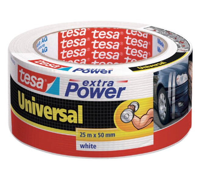 Duct tape tesa® extra Power Universal 25mx50mm wit