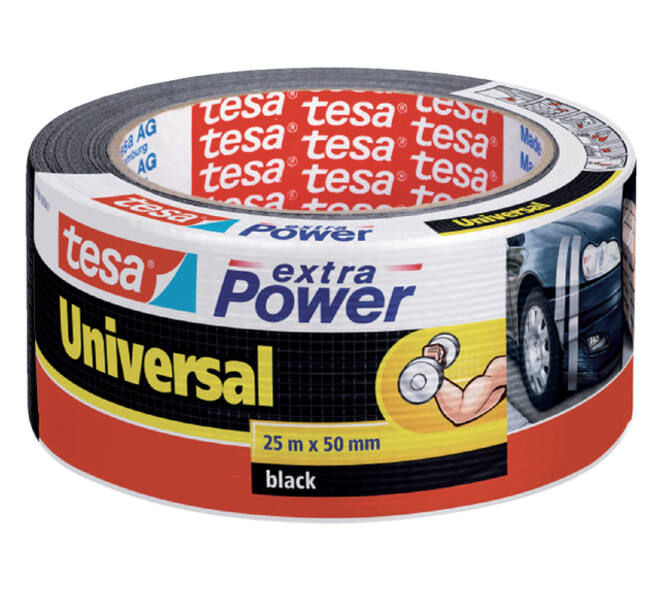 Duct tape tesa® extra Power Universal 25mx50mm zwart