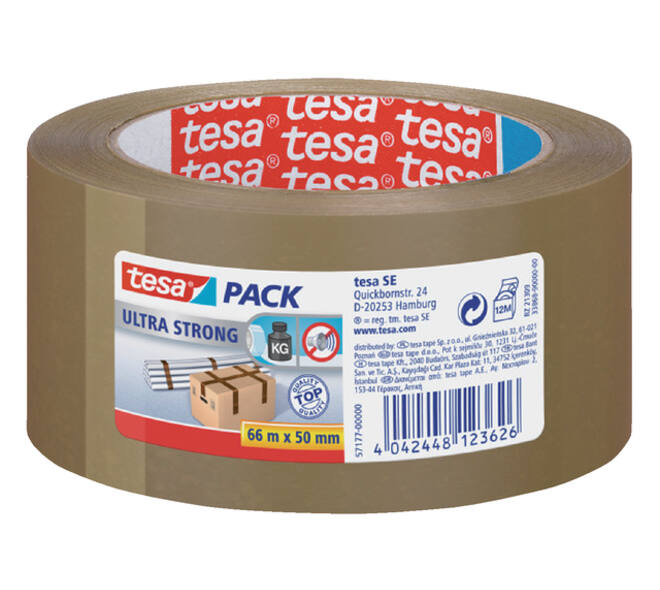 Verpakkingstape tesapack® Ultra Strong 66mx50mm bruin