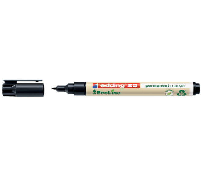 Viltstift edding 25 EcoLine rond 1mm zwart