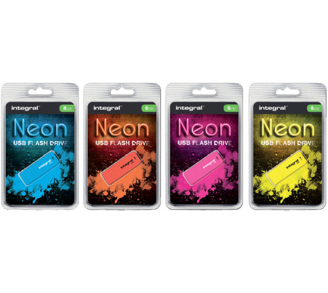 USB stick 2.0 Integral Neon USB-A 32GB roze