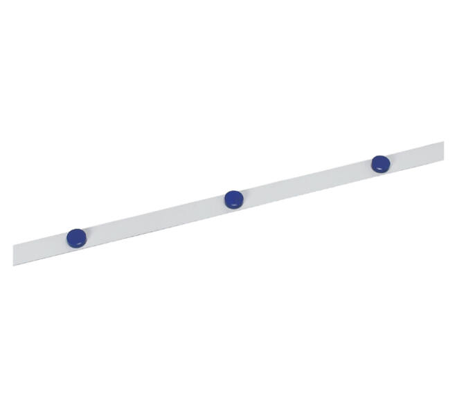 Metaalband MAUL 1mx35mm zelfklevend knipbaar wit + 3 magneten
