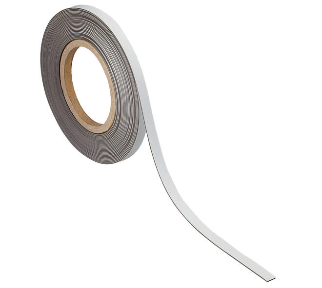 Magneetband MAUL beschrijf- wisbaar 10mx10mmx1mm wit
