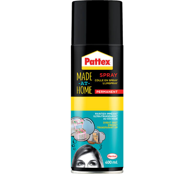 Lijmspray Pattex hobby spuitbus permanent 400ml