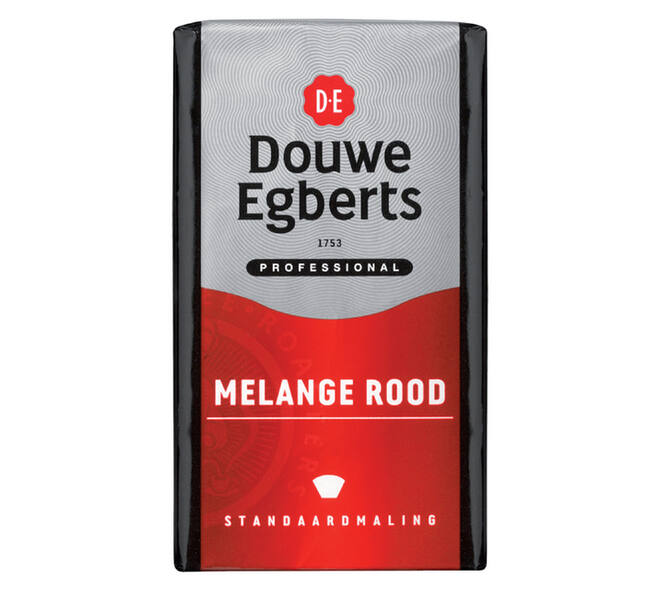 Koffie Douwe Egberts snelfiltermaling Melange Rood 250gr