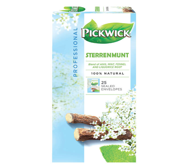 Thee Pickwick sterrenmunt 25x2gr met envelop