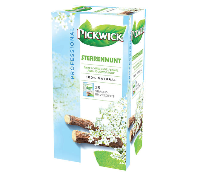 Thee Pickwick sterrenmunt 25x2gr met envelop