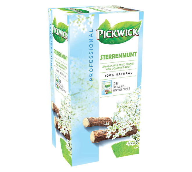 Thee Pickwick sterrenmunt 25x2gr met envelop