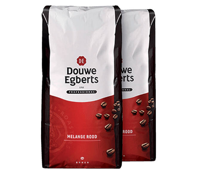 Koffie Douwe Egberts bonen Melange Rood 3kg