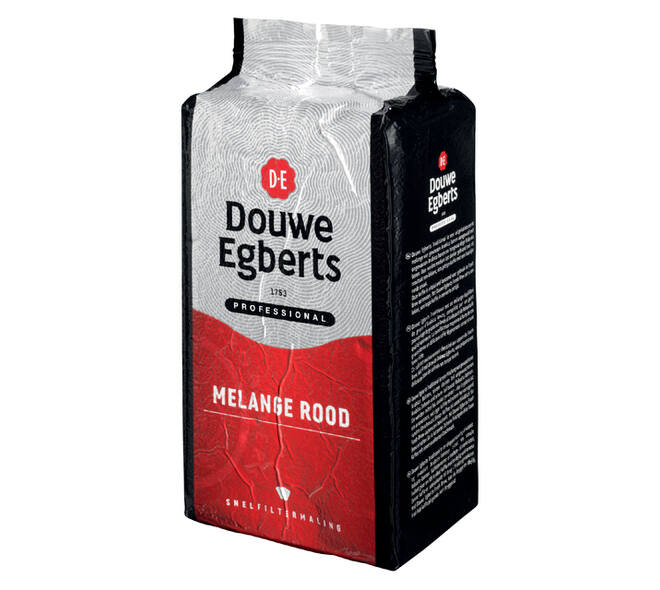 Koffie Douwe Egberts snelfiltermaling Melange Rood 1kg