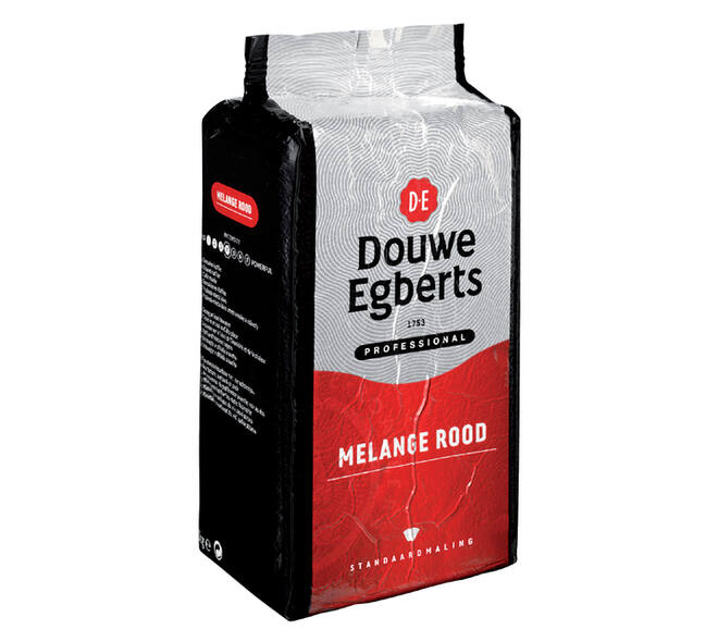Koffie Douwe Egberts standaardmaling Melange Rood 1kg