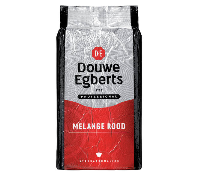 Koffie Douwe Egberts standaardmaling Melange Rood 1kg