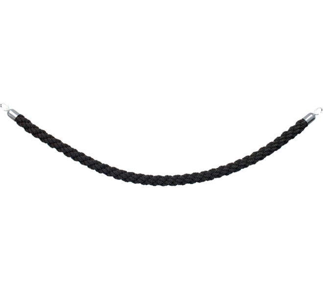 Afzetkoord Securit 150cm zwart met chroome knop
