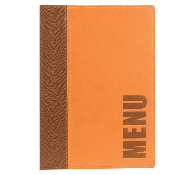 Menukaart Securit Trendy A5 1 x 2 tassen bruin