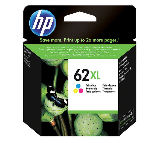 Inktcartridge HP C2P07AE 62XL kleur