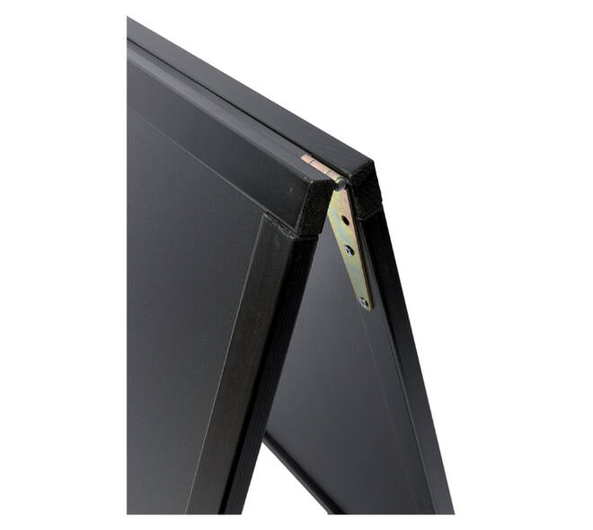 Stoepbord Securit 550x850x30mm zwart hout