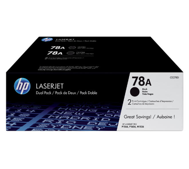 Tonercartridge HP CE278AD 78A zwart 2x