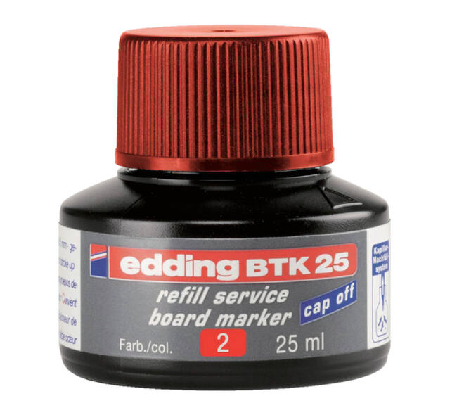 Viltstiftinkt edding BTK25 voor whiteboard rood