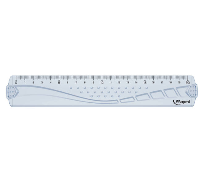 Liniaal Maped Geometric 20cm transparant