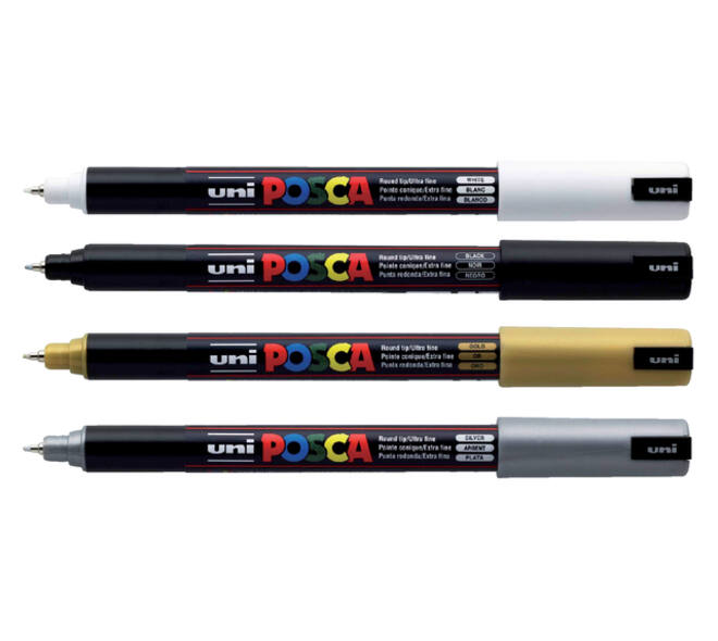 Paintmarker Uni POSCA PC5M medium grijs