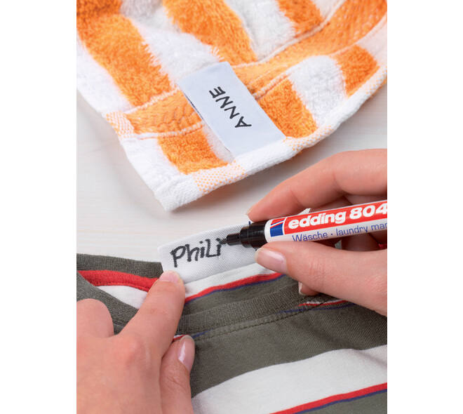 Wasgoedmarker edding 8040 rond 1mm zwart