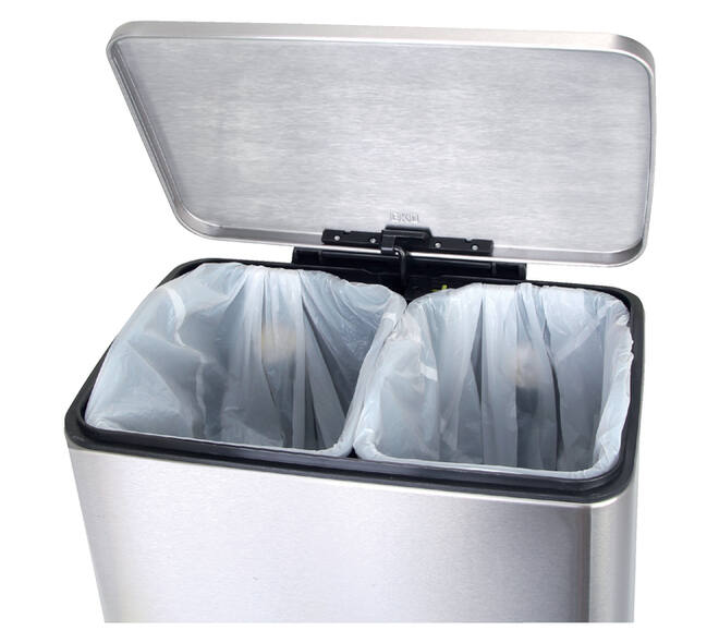 Pedaalemmer EKO E-Cube 9+10 liter rvs