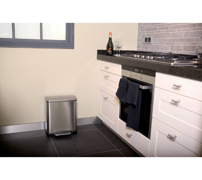 Pedaalemmer EKO E-Cube 50 liter rvs