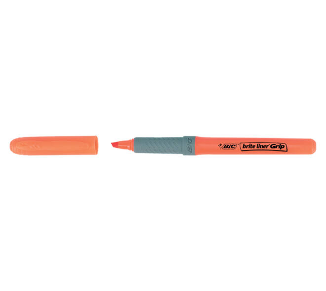 Markeerstift Bic brite liner grip oranje
