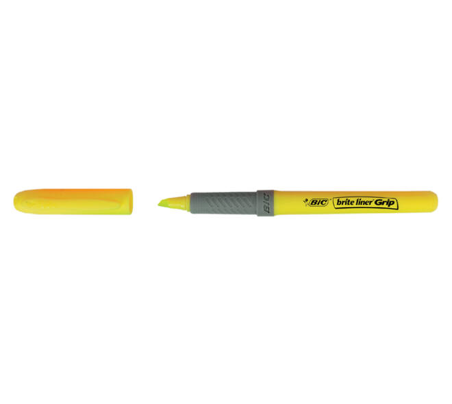 Markeerstift Bic grip assorti etui à 5 stuks