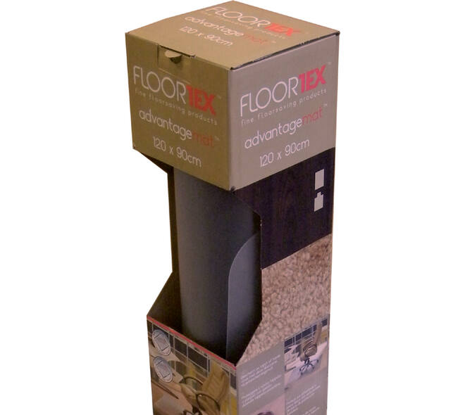 Stoelmat Floortex PVC 120x90cm voor harde vloeren retailpak