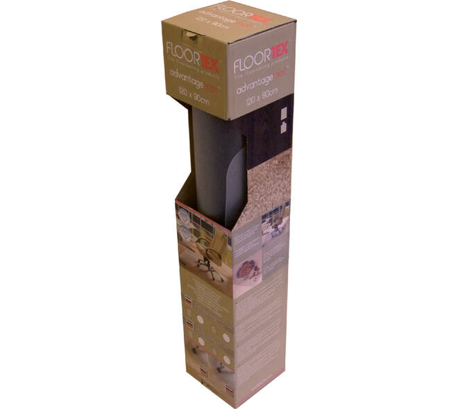 Stoelmat Floortex PVC 120x90cm voor harde vloeren retailpak