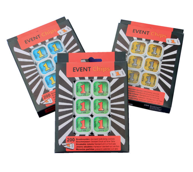 Consumptie breekmunten Combicraft 200 stuks blauw