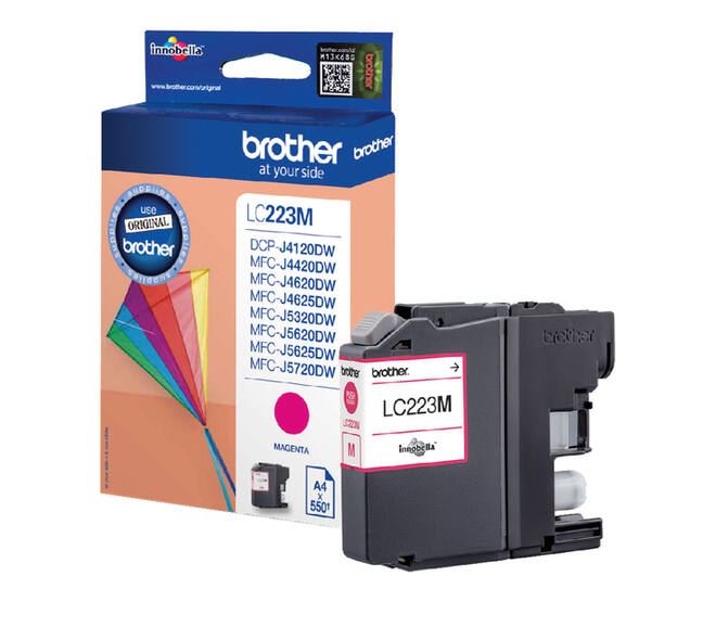 Inktcartridge Brother LC-223M rood