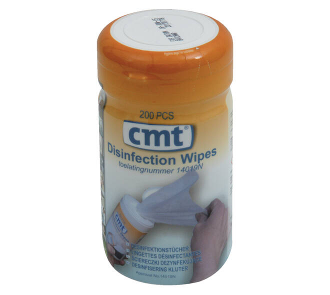 Desinfectiedoekjes CMT pot à 200 stuks