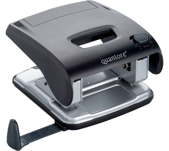 Perforator Quantore luxe 2-gaats 20vel zwart