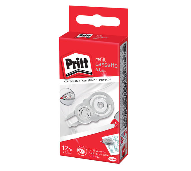 Correctietapevulling Pritt navul cassette Flex 6mmx12m