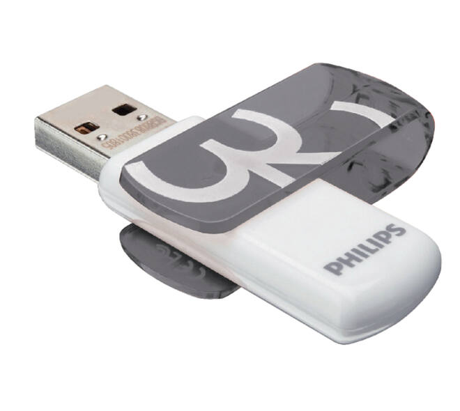 USB stick 2.0 Philips Vivid USB-A 32GB grijs