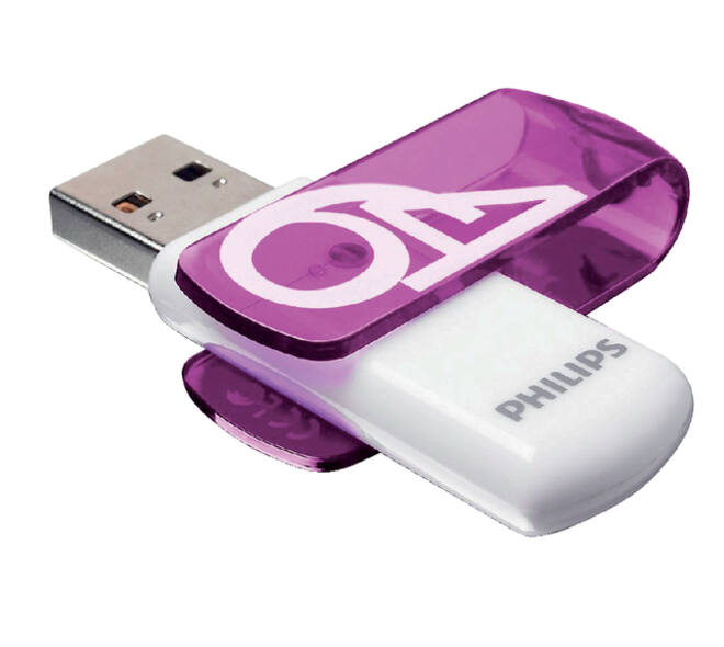 USB stick 2.0 Philips Vivid USB-A 64GB paars