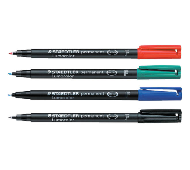 Viltstift Staedtler Lumocolor 318 permanent F rood