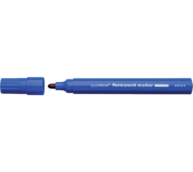 Permanent marker Quantore rond 1-1.5mm blauw